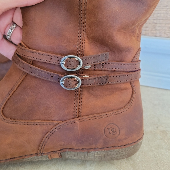 🌴 EUC Neosens Genuine Leather tall boots. Flat heel - Picture 2 of 8